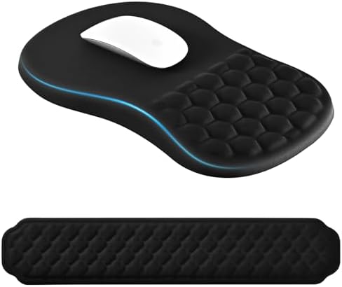 EooCoo Clavier Repose-Poignet Support + Tapis de Souris pour Poig...