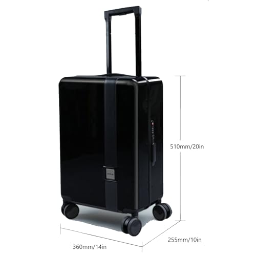 Generic Carry-Ons Smart Suitcase, Lightweight Electric Luggage Scooter, Travel Trolley Case with Digital Lock, Waterproof for Business Trips, black 6
