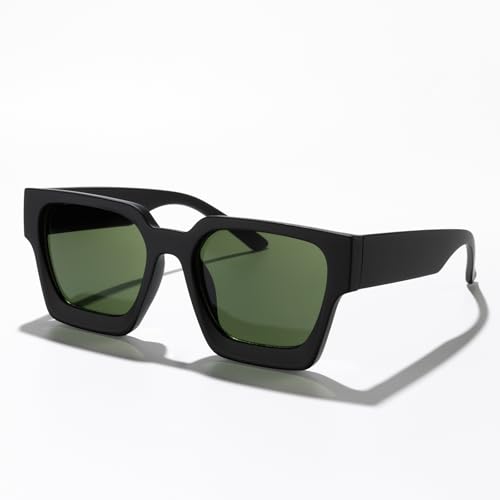 Oversized Square Sunglasses for Women Men Large Frame Retro Chic Lenses for Beach Driving City Street Style Outdoor Fashion