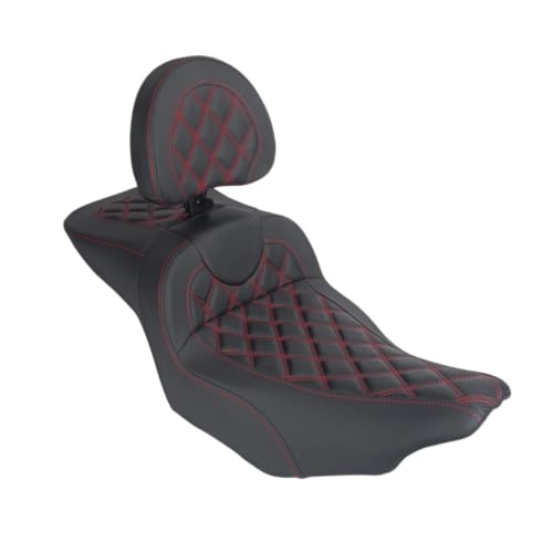 Asiento de pasajero doble con respaldo para Electra Glide FLH 2023.5-Up