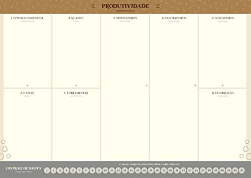 Bloco Planner 52 Fls Kraft Gold Jandaia