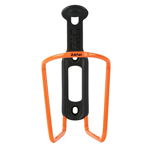 Zéfal Aluplast, Porte vélo Aluminium, 7 Couleurs Unisex-Adult, Orange, Universel (pour bidon de Cyclisme de diamètre 75 mm)