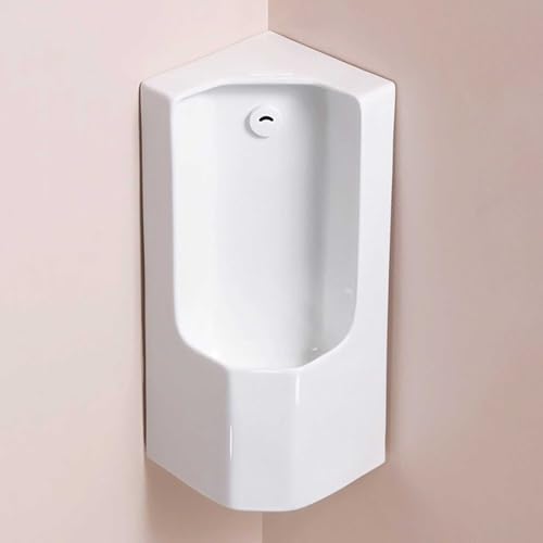 Urinarios de esquina de cerámica para hombres, descarga automática por inducción, diseño a prueba de derrames para baños, escuelas, centros comerciales, hoteles