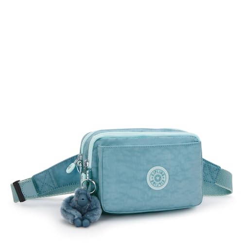 Image of Kipling Women's Abanu Medium Crossbody Bag, Lightweight, Adjustable Nylon Waist Pack with Multi-Compartment Zip Pockets