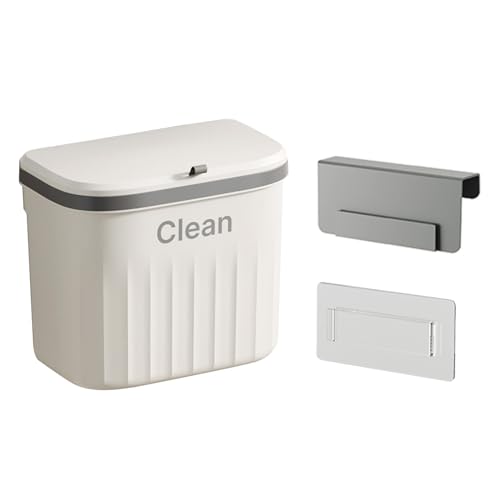 Caneca de basura de cocina para montaje en pared blanca