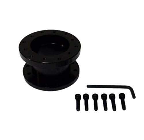 Boa Sorte 汎用 ステアリングボス 50mm ボススペーサー 選べる 4色 黒 (ブラック)