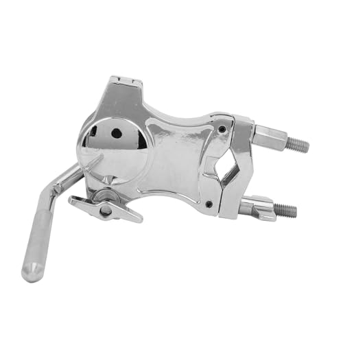 Abrazadera para batería de aleación de zinc con soporte giratorio de 360° para cencerro, clip de extensión resistente para juegos de batería compatible con diversos montajes de percusión miniatura 3