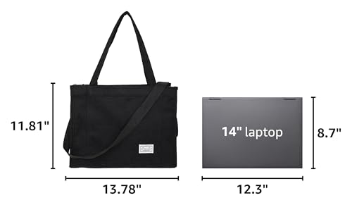Bolso tote de pana para mujer viaje y trabajo miniatura 3