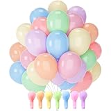 PartyWoo Pastel Balloons, 50 pcs 12 Inch Pastel Color Balloons, Latex Balloons for Balloon Garland Arch as Party Decorations, Birthday Decorations, Wedding Decorations, Baby Shower Decorations