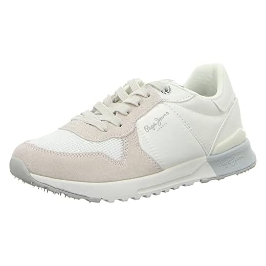 Pepe Jeans Verona Pro Happy, Zapatillas Mujer, 800 Blanco, 37 EU