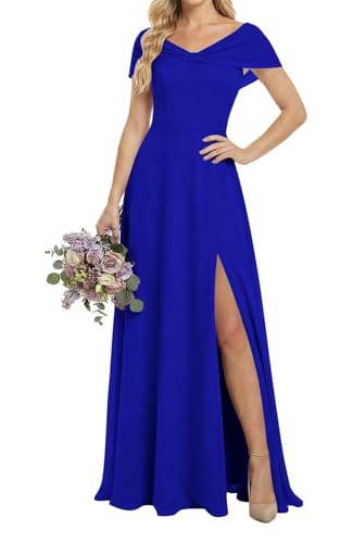 Robe de demoiselle d'honneur en mousseline de soie haut de gamme