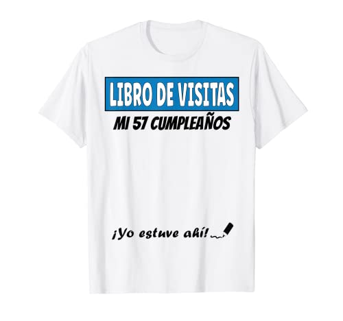 Libro De Visitas - 57 Años Cumpleaños Divertido Regalo 1964 Camiseta