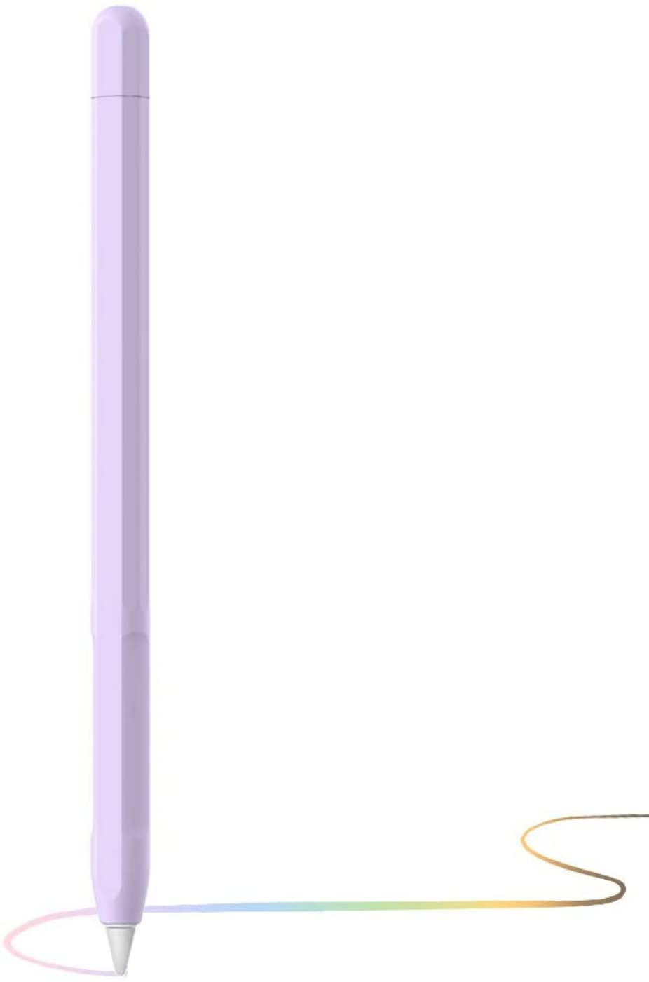 Pencil Case Compatible with Apple Pencil 2nd Generation Case, Sleeve Silicone Cover Accessories for Apple Pencil 2nd Generation (Purple)-image-27