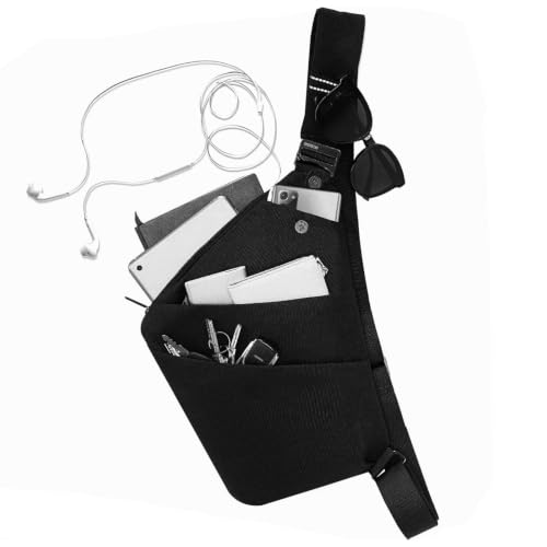 Image of OSOCE Crossbody Sling Bag, Water-Resistant Anti Theft Chest Pack, Minimalist Commuter Daypack for Travel Hiking Work