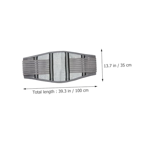 Faja lumbar CALLARON soporte ergonómico cintura plata gris miniatura 2