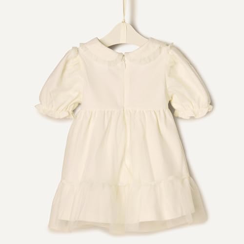 Amazon Essentials Unisex Babies' Tulle Dress, Ivory, 18 Months - image 6
