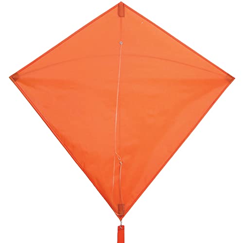 In the Breeze 2989 — Orange Diamond Kite, 30-inch, Easy-Flying Kite for Kids, Teens, Adults