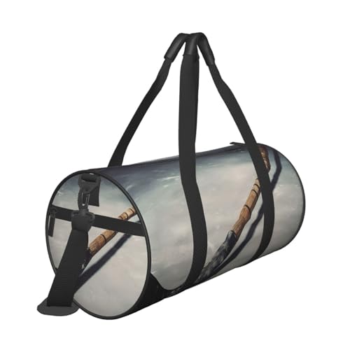 Hockey Stick Duffle Bag for Women Men Personal Item Travel Bags Canvas Weekender Overnight Bag Lightweight Sports Tote Gym Bags Carry On Luggage Bag3