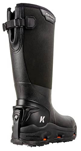 Image of Korkers Men's Neo Storm Rubber Boots - Inuslated and Waterproof Multi-Season Mud Boots - Includes Interchangeable All Terrain Sole