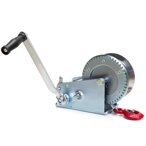 Malacate Manual de Acero 2000Lb con Cable 15m