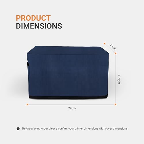 Image of Cranique Fabric Dust Proof Printer Cover for HP Smart Tank All-in-One 580 / 581 / 585 (Blue)