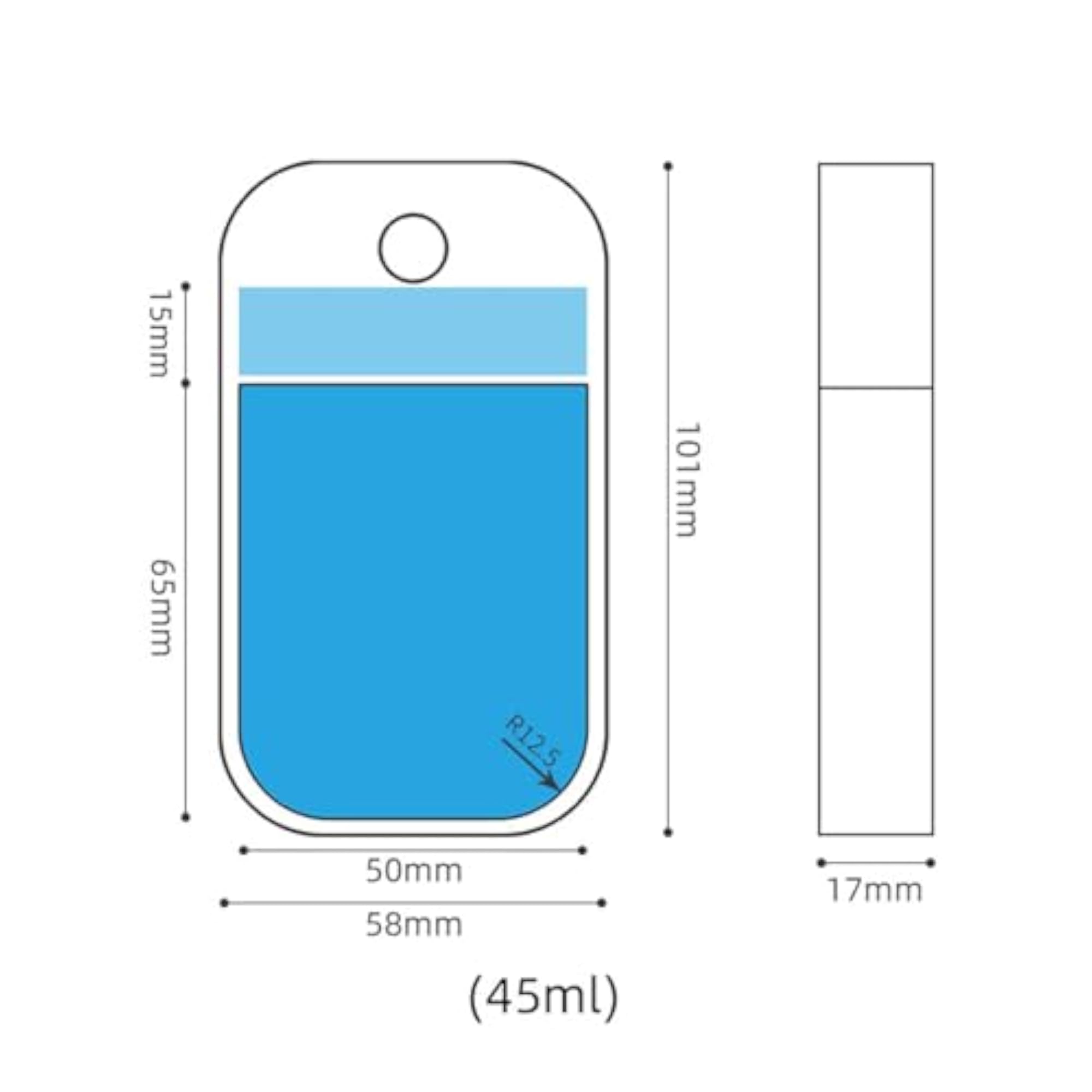 3x4Pcs Refillable Spray Bottles, 45ml Perfume Spray Bottles