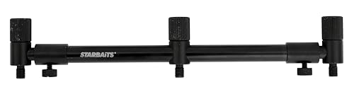 Starbaits buzz bars Black Spot DLX pour 3 cannes carpe réglable 30 à 45.5cm noir