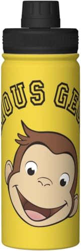 おさるのジョージ(4) アニメ 水筒 真空断熱 保温 保冷 スポーツボトル 人気 ステンレスボトル スポーツ飲料対応 漏れない 直飲み530ml 男の子 女の子 おしゃれ 大人 子供 グッズ キャラクター 雑貨 t73