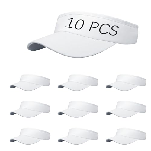 Image of Adjustable Sport Sun Visor Hats Bulk Solid Color Blank Golf Cap Anti Ultraviolet for Beach Tennis Baseball