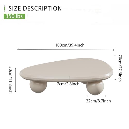 Table basse gain de place ovale pour sécuriser et moderniser le salon