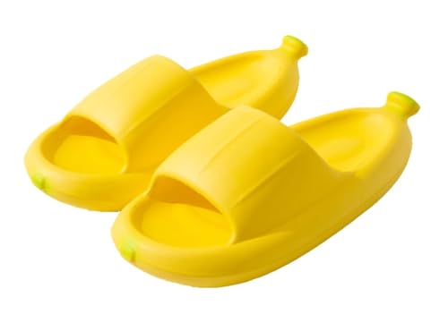 Solyinne Funny Banana Slipper for Women Men Cloud Slides Casual Sandals Summer Slides Summer Beach Slippers