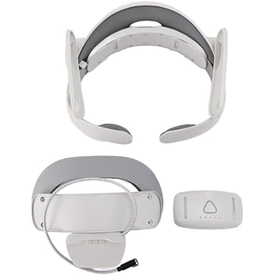 VR Headstrap with Battery Pack for Meta 3, Lightweight, 5000mAh Extended Playtime, Features, PU Leather Cushion for Immersive Gaming