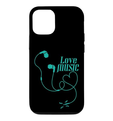 Love Music �C���z�� �n�[�g�P�[�u�� �X�}�z�P�[�X iPhone 12/12 Pro �p