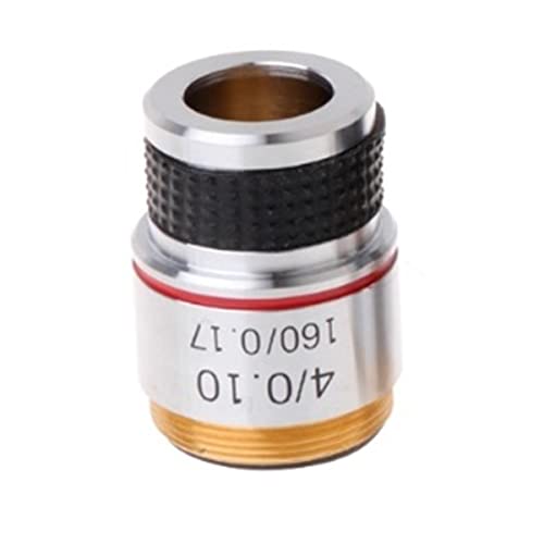 Microscope 4X 10X 40X 100X Achromatic Objective Lens for Biological Microscope