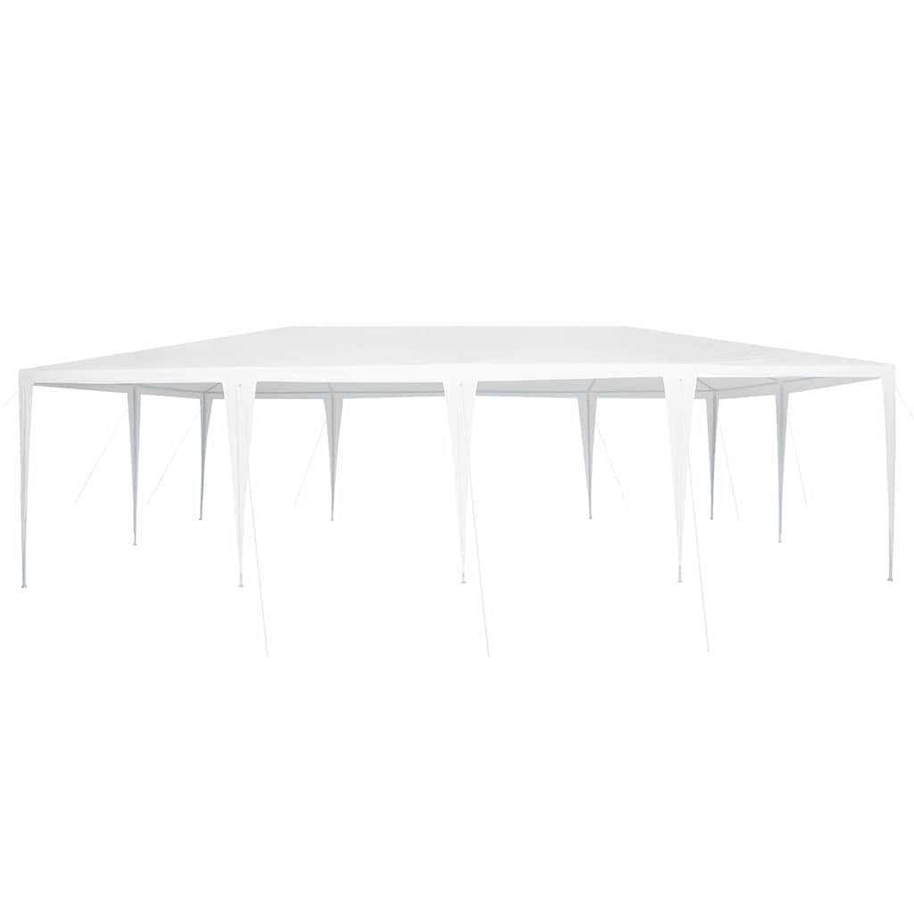 Namiot Imprezowy Biały 800 x 400 x 266 cm | Polietylen i Stal, Łatwy Montaż, Wodoodporny, Na Taras i Ogród