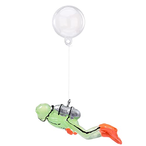 Ximan Decoraciones Flotantes para Acuario | Buzo para Acuario Fosforescente Pequeño | Fish Tank Decoración Acuario Buzo Tank Acuario Buzo Flotante Ornamento Peces
