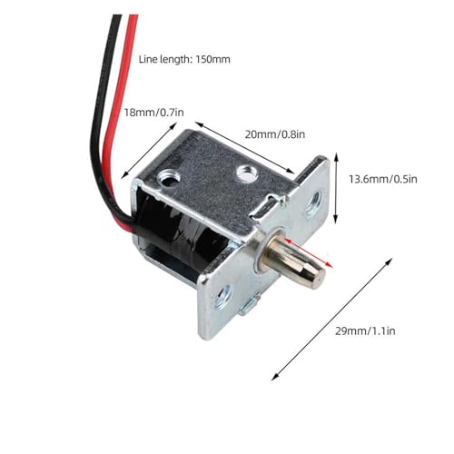 Serrure électromagnétique solénoïde DC 12V 0.5A contre l'accès non autorisé