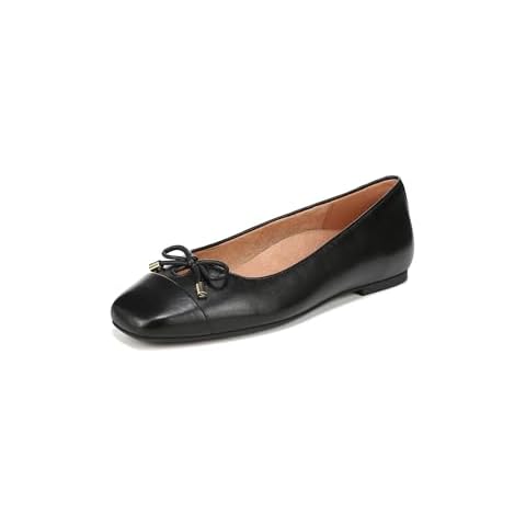 Vionic Women's Klara Ballet Flat, Black Nappa Leather, 7.5 Cover