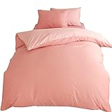 メリーナイト(Merry Night) 両サイドファスナー 掛布団カバー 霜降り調 ピンク シングルロング 約150×210cm 着脱簡単 ふとんが入れやすい 洗える 衛生 清潔 速乾 シワになりにくい オールシーズン FF12121-16