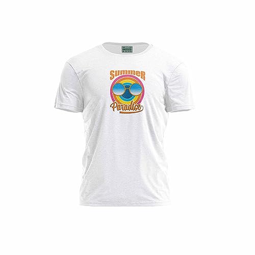 T-Shirt Blanc XL Homme Green Fish Dtswb100063-XL pour un style decontracte au quotidien