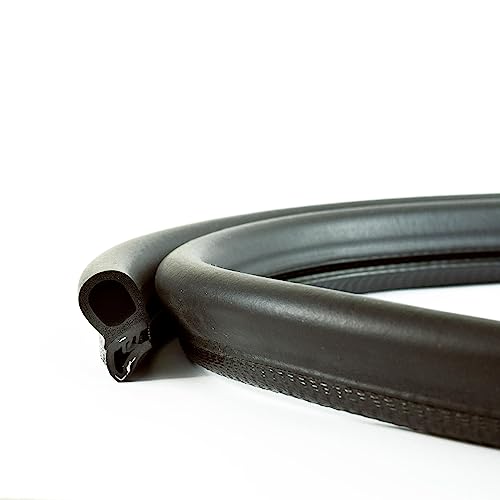 Joint en caoutchouc 5m Eutras boudin de protection noir pour tôle et profilé 2125