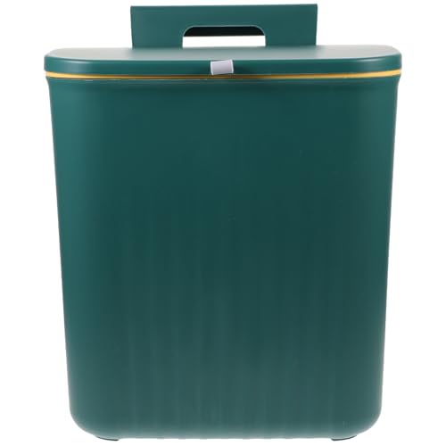 Contenedor colgante de basura para cocina Yardwe 9L verde