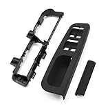 Compatible for Vw for Bora for Golf 4 Mk4 for Jetta 1999-2004 Interior Car Door Armrest Cover Panel Pull Handle Grab Cover (Front Left 2pcs a)