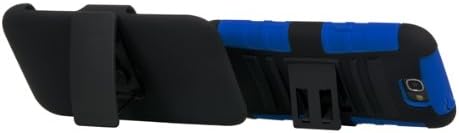 iSee Case Dual Layer Hybrid Kickstand Holster Case with Locking Belt Swivel Clip