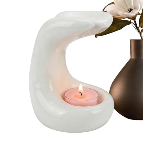 Quemador de aceite, difusor de aroma de palmera, quemador de velas de cerámica, para el hogar, dormitorio, oficina, cocina, mesa de centro para mujeres, madres, hermanas