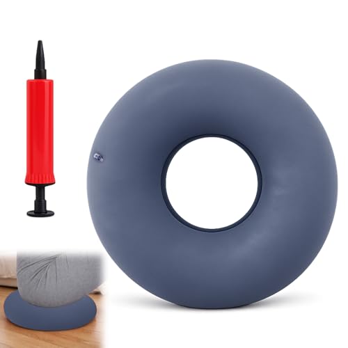 BaZuyunMd Sitzkissen Sitzring Steißbein Entlastung Und Hämorrhoiden Sitzkissen Perfekt Als Sitzring Nach Op Für Bürostuhl Auto Und Rollstuhl (Grau)