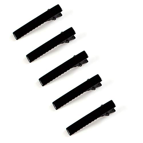 Pinces crocodiles noires en métal à broche plate pour fixation forte loisirs créatifs