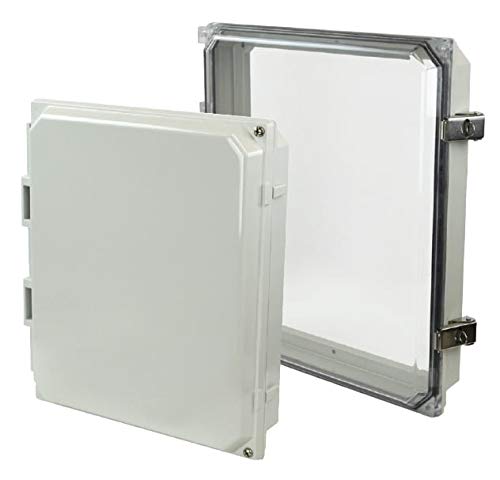 HAMMOND PJHMI1210L HMI Hinged Cover Kit - Solid w/Latch- 12x10 - Polycarbonate