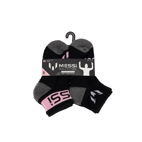 Image of Messi Boys' Lifestyle Ankle Socks, 6-pack, Soft & Stretchy, Comfortable