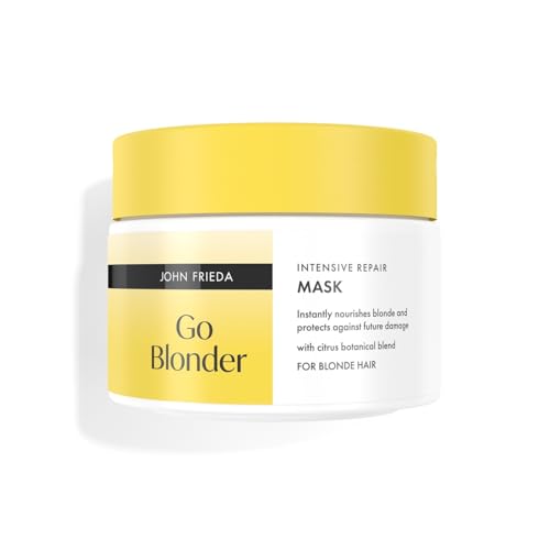 John Frieda Go Blonder Intensive Repair Mask 250ml. Blonde Hair Mask for Bleached Hair Care and Soft Smooth Finish